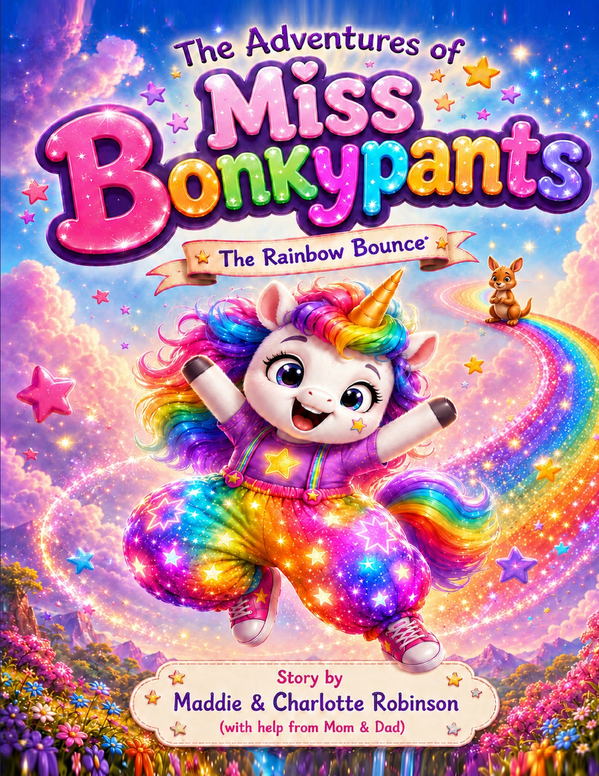 The Adventures of Miss Bonkypants: The Rainbow Bounce paperback cover
